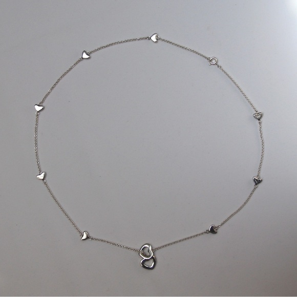 Worn Twice!! Tiffany & Co. Sterling Silver Heart Lariat...